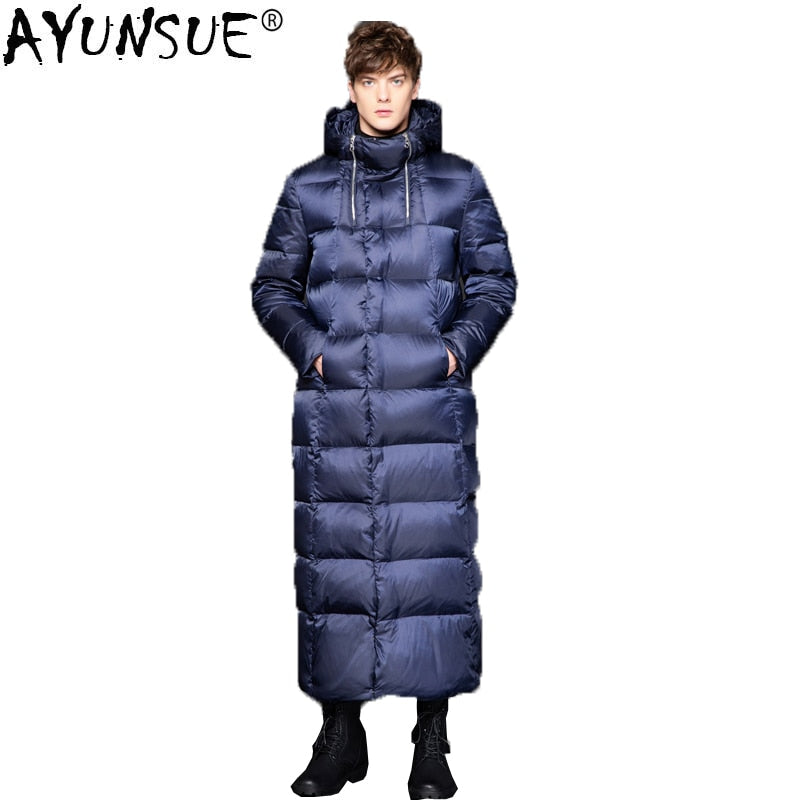 AYUNSUE 2020 New Goose Down Jacket Men Long Thick Korean Men's